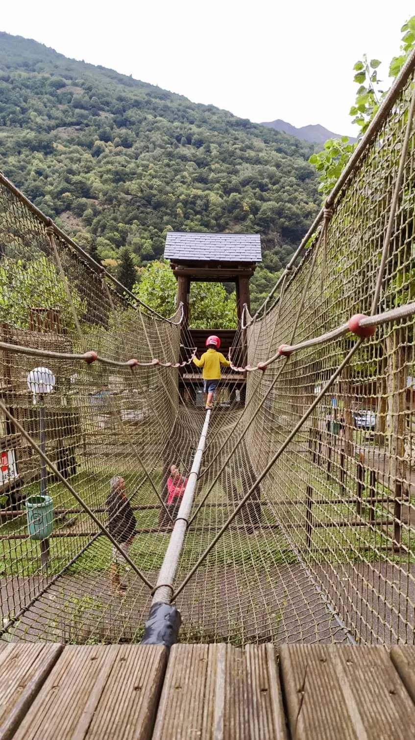 Parque de aventura Naturaran en el Valle de Arán